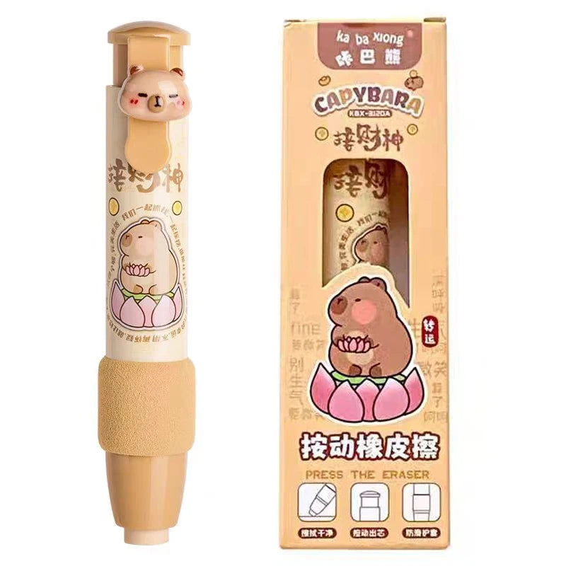 Goma lapicero retráctil capibara