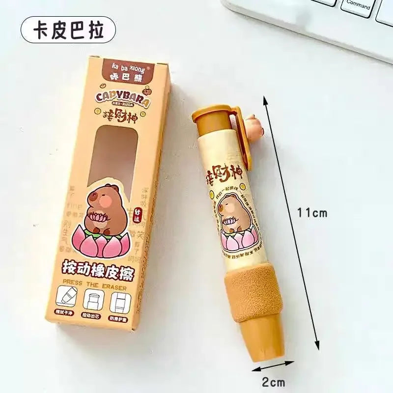 Goma lapicero retráctil capibara