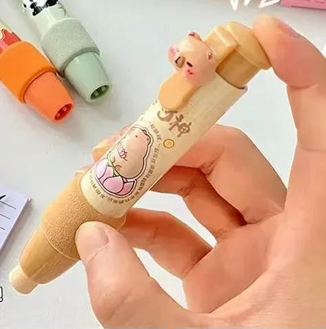 Goma lapicero retráctil capibara