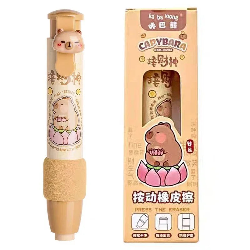 Goma lapicero retráctil capibara