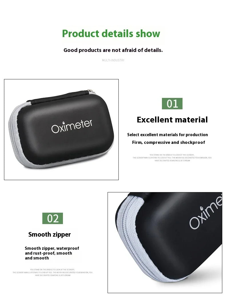 Oxímetro con estuche