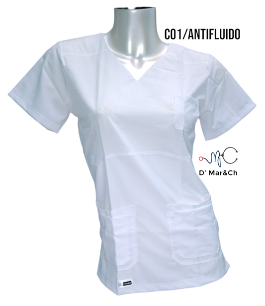 Conjunto dama blanco C01 Antifluido