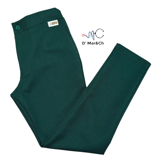 Pantalón dama verde vestir