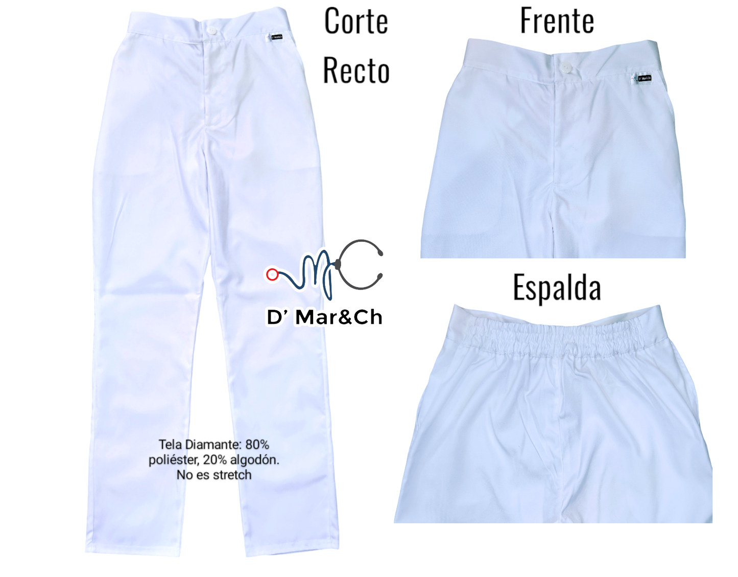 Conjunto dama blanco C04 clínico