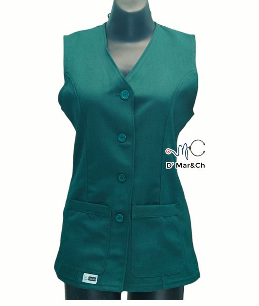 Chaleco verde dama